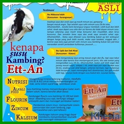 manfaat susu kambing bagi kesehatan - Khesia Shop