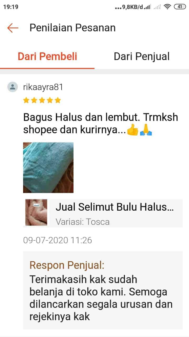 jual selimut bagus dan lembut khesia