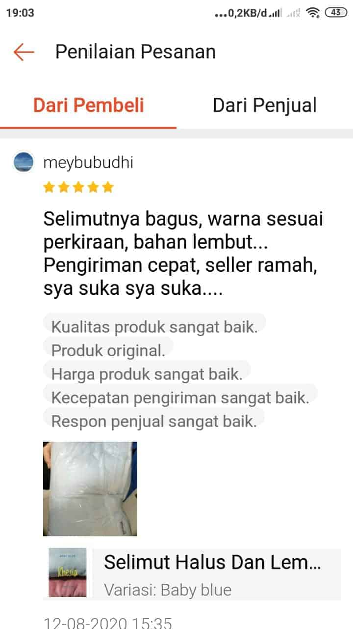 toko selimut lembut bagus khesia