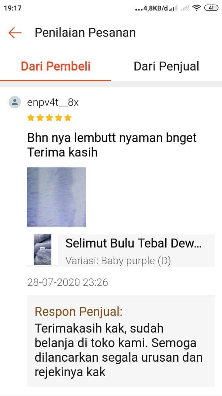 toko selimut lembut banget khesia